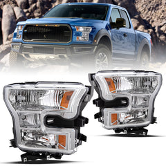 VehicleAid Headlights For 2015-2017 Ford F150
