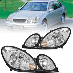 VehicleAid Headlights For 1998-2000 Lexus GS400