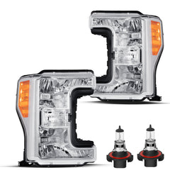 VehicleAid Headlights For 2017-2019 Ford F250 F350 F450 F550 Super Duty