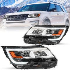 VehicleAid Headlights For 2016-2018 Ford Explorer With DRL