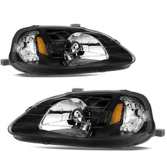 VehicleAid Headlights For 1999-2000 Honda Civic