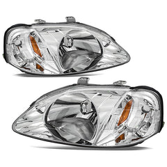 VehicleAid Headlights For 1999-2000 Honda Civic