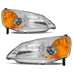 VehicleAid Headlights For 2001-2003 Honda Civic