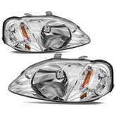 VehicleAid Headlights For 1999-2000 Honda Civic