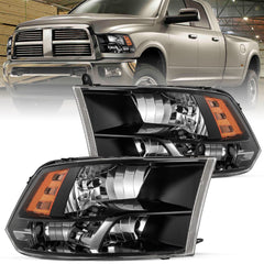 VehicleAid Headlights For 2011-2018 Dodge Ram