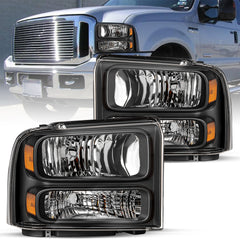 VehicleAid Headlights For 2005-2007 Ford F250 F350 F450 F550 Super Duty