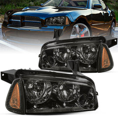 VehicleAid Headlights For 2006-2010 Dodge Charger