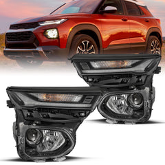 VehicleAid Halogen Headlights For 2021-2023 Chevy Trailblazer LS/ LT/ RS/ Activ