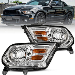 VehicleAid Headlights For 2010-2014 Ford Mustang