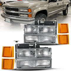 VehicleAid Headlights For 1994-1999 Chevy C1500 K1500