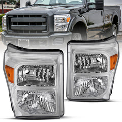 VehicleAid Headlights For 2011-2016 Ford F250 F350 F450 F550 Super Duty