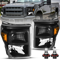 VehicleAid Headlights For 2011-2016 Ford F-450 Super Duty