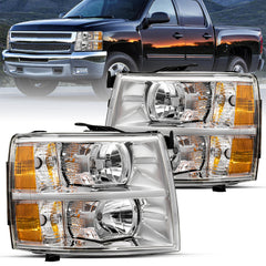 VehicleAid Headlights For 2007-2014 Chevy Silverado 2500 HD/3500 HD