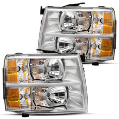 VehicleAid Headlights For 2007-2014 Chevy Silverado 2500 HD/3500 HD
