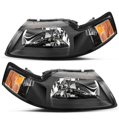 VehicleAid Headlights For 1999-2004 Ford Mustang