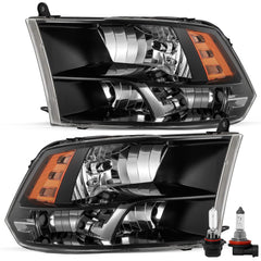 VehicleAid Headlights For 2011-2018 Dodge Ram