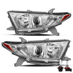 VehicleAid Headlights For 2011-2013 Toyota Highlander
