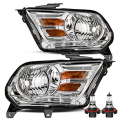 VehicleAid Headlights For 2010-2014 Ford Mustang