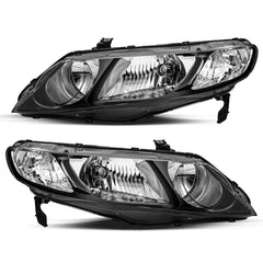 VehicleAid Headlights For 2006-2011 Honda Civic Sedan