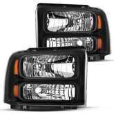 VehicleAid Headlights For 1999-2004 Ford F250 F350 F450 F550 Super Duty