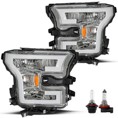 VehicleAid Headlights For 2015-2017 Ford F-150