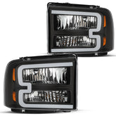 VehicleAid Headlights For 2005-2007 Ford F250 F350 F450 F550 Super Duty