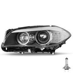 VehicleAid Headlights For 2011-2013 BMW 5 Series 528i 535i 550i M5 F10 F18 w/AFS