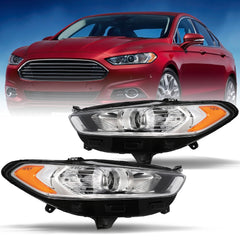 VehicleAid Headlights For 2013-2016 Ford Fusion