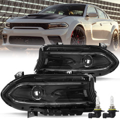 VehicleAid Headlights For 2022-2023 Dodge Charger Halogen Model