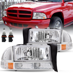 VehicleAid Headlights For 1998-2003 Dodge Durango