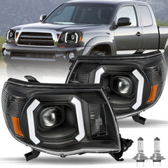 VehicleAid Headlights For 2005-2011 Toyota Tacoma With LED DRL