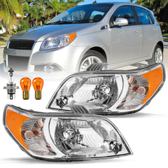 VehicleAid Headlights For 2009-2011 Chevy Aveo5