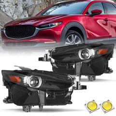 VehicleAid Full LED Headlights For 2020-2023 Mazda CX-30