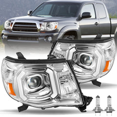 VehicleAid Headlights For 2005-2011 Toyota Tacoma With LED DRL