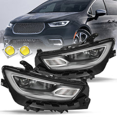 VehicleAid Headlights For 2021-2023 Chrysler Pacifica