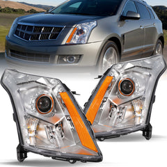 VehicleAid Headlights For 2010-2016 Cadillac SRX