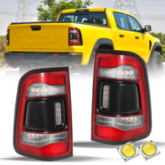 VehicleAid Taillights For 2019-2024 Dodge Ram 1500 Black