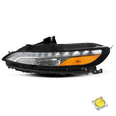 VehicleAid Headlights For 2014-2018 Jeep Cherokee LED DRL