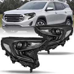 VehicleAid Headlights For 2018-2021 GMC Terrain HID/Xenon Model