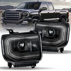 VehicleAid Headlights For 2022 GMC Sierra 1500 Limited HID/Xenon Model
