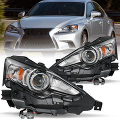 VehicleAid Headlights For 2014-2015 Lexus IS250 Xenon/HID Model