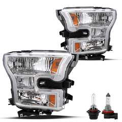 VehicleAid Headlights For 2015-2017 Ford F150