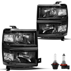 VehicleAid Headlights For 2014-2015 Chevy Silverado 1500 Pickup Truck
