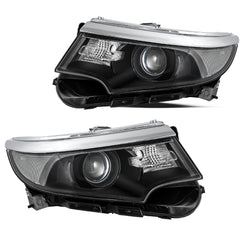 VehicleAid Projector Headlights For 2011-2014 Ford Edge