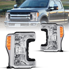 VehicleAid Headlights For 2017-2019 Ford F250 F350 F450 F550 Super Duty