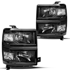VehicleAid Headlights For 2014-2015 Chevy Silverado 1500 Pickup Truck