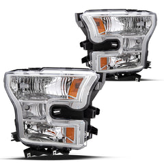VehicleAid Headlights For 2015-2017 Ford F150