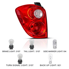 VehicleAid Taillights For 2010-2015 Chevy Equinox