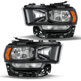 VehicleAid Headlights For 2019-2024 Dodge RAM 2500 3500 Halogen