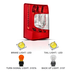 VehicleAid Taillights For 2011-2016 Chrysler Town & Country